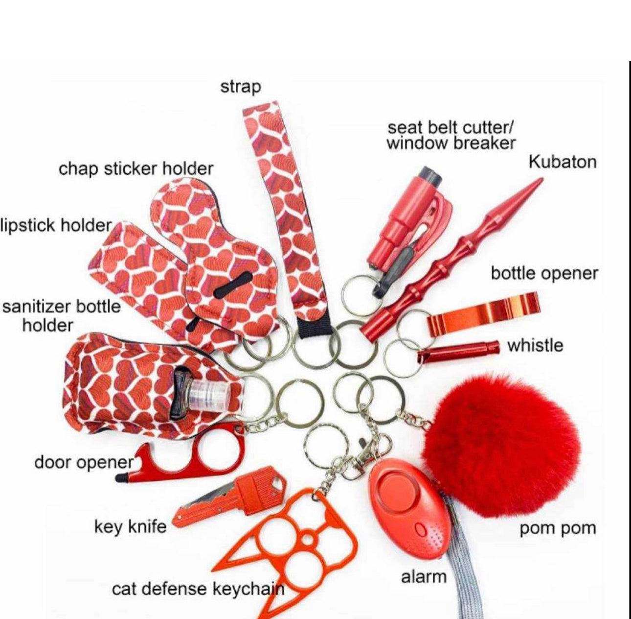 Pom Pom Keychains